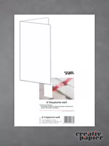 dl Klappkarten weiss 210 x 210/105 mm Doppelkarten 250er Pack 220 g/m² - Bild 1 von 1