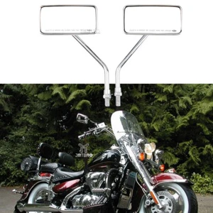 Chrome Rearview Mirrors For Suzuki Intruder 700 800 900 Boulevard Savage 650 M10 - Picture 1 of 11