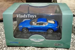 Oxford Auto Diecast 1/76 Scale Aston Martin DB9 Coupe Cobalt Blue 76AMDB9003 - Picture 1 of 4