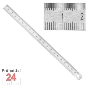 STEINLE Präzisionsmaßstab INOX flexibel Stahlmaßstab Metalllineal ab 150 mm NEU - Bild 1 von 18