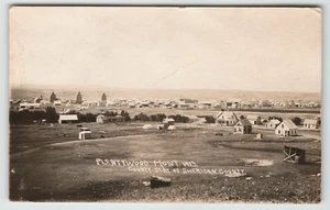 Postcard 1913 RPPC Bird's Eye View of Plentywood, Montana - Picture 1 of 2