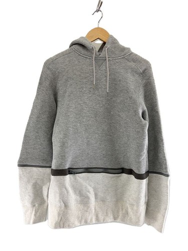 Felpa con cappuccio Sacai 20AW manica staccabile 2 toni 3 cotone grigio 20 02409M usata