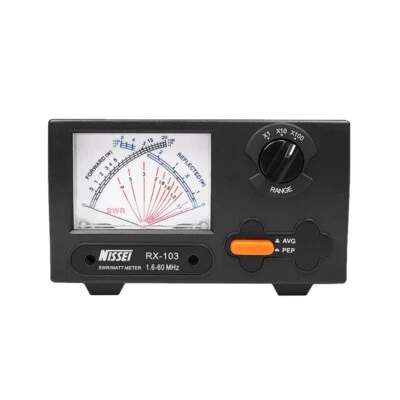 NISSEI Mini RX-103 SWR/Watt Meter 1.6-60MHz HF/V/U Band 2KW Power Meter - Image 1 of 4