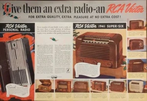 1941 Vintage RCA Victor Super Six Household Radio Pre WW2 Christmas Gift - Picture 1 of 1