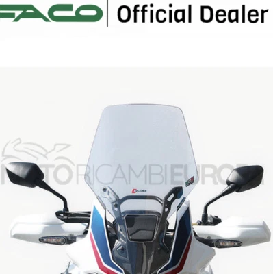 CUPOLINO PARABREZZA PARAVENTO TRASPARENTE FACO HONDA AFRICA TWIN 2016 2017 28455 - Immagine 1 di 2