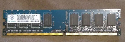 Nanya 1GB 1Rx8 PC2-6400U DDR2 Memory Module - Image 1 of 3