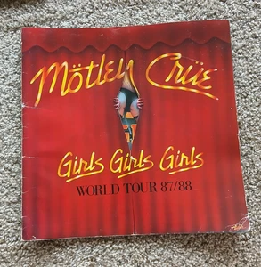 MOTLEY CRUE 1987/88 Girls Girls Girls Tour Concert Program Tour Book - Picture 1 of 5