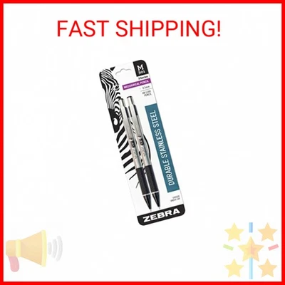 Zebra ручка M-301 из нержавеющей стали механические карандаши, тонкий кончик, 2 упаковки, модель Nu - Изображение 1 из 2