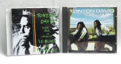TONTON DAVID LOT 2 ALBUM CD LE BLUES DES RACAILLES + FAUT QUE CA S'ARRETE 1991 - Photo 1/4