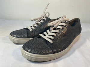 ECCO Soft 7 SneakerS Scarpe Donna Pelle Marrone Metallizzato - EU 40 (US 9-9.5) - Foto 1 di 7