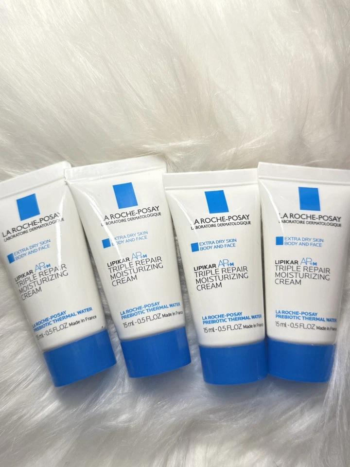 5 peças La Roche Posay Lipikar AP+M creme hidratante reparador triplo viagem tamanho 0,5 oz - Imagem 1 de 1