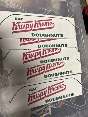 Lote De 5 Krispy Kreme Donuts Papel Empleado Cocinero Sombrero Publicidad Crema Crujiente Foto 1 de 3
