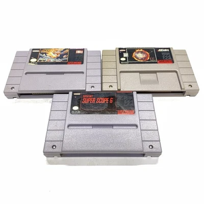 Super Nintendo Games Lot Of 3 NBA Jam ,Super Scope 6, Wing Commander - Image 1 of 4