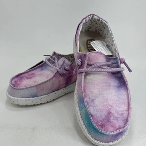 Scarpa slip on Hey Dude Wendy bambino ragazza unicorno sognatore taglia Y2-L3 - Foto 1 di 9
