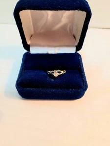 Vintage 10k White Gold Diamond Ring Engagement Promise Size 6.5 Dainty - Picture 1 of 13