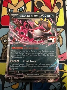 Play! Pokemon Prize Pack 6 Shrouded Fable 038/064 Fezandipiti ex NM+ - Bild 1 von 2