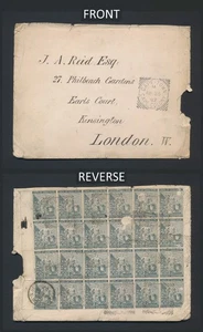 CUBIERTA CABO DE BUENA ESPERANZA 1882 PARA GB 1/2d X24 HOPE FRANKING CAPE TOWN - Imagen 1 de 18