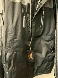 NWT  Alliance Mens Black Long Sleeve Weatherproof Winter Hooded Coat Jacket xxl - Picture 1 of 4