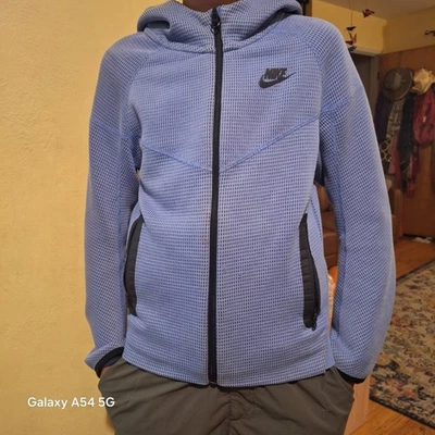 nike tech fleece blue kids medium - Image 1 of 4