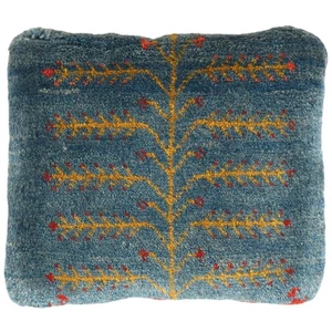 Fine Hand knotted Gabbeh pillow 14"X 16" - Picture 1 of 2