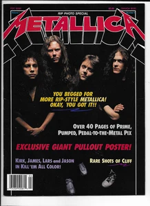 Rip Magazine 4 Metallica with poster - Picture 1 of 2