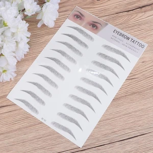 2 Pcs Eyebrow Stickers Miss Woman False Eyebrows Self-adhesive Fake - Picture 1 of 12