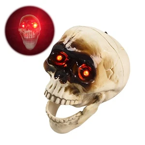 Electric Skull Head For Halloween Horror Decoration V7H7 - Picture 1 of 18