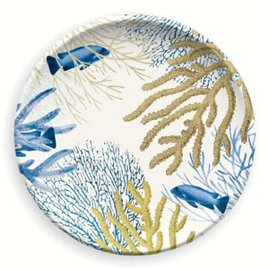 Corallo Touch-Mel Blue Melamine Dessert Plate Ø 21.6 Cm - Emporio Zani - Picture 1 of 4