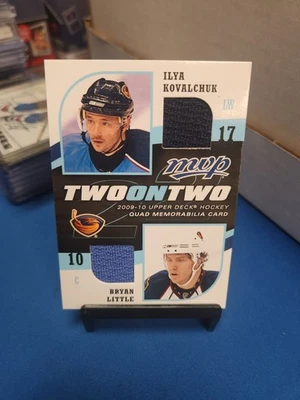 2009-10 Upper Deck MVP Little Kovalchuk St. Louis Stamkos Two on Two Jerseys - Image 1 of 2