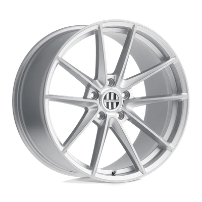 (SET 4) Victor Equipment Zuffen 18x10.5 5x130 55mm Silver with Brushed Face - Imagem 1 de 2