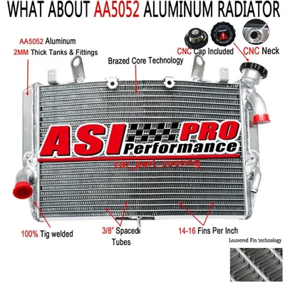 ALUMINUM RADIATOR Fit 2007 2008 YAMAHA YZF-R1 YZF R1 US - Image 1 of 4