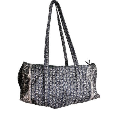 De Colección Vera Bradley Acolchado 2XL Bolsa de Lona Viaje Fin de Semana Equipaje Retirado Índigo Foto 1 de 4