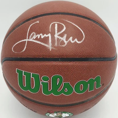 Larry Bird Signed Wilson Leather Boston Celtics Logo Basketball PSA/DNA #4C25071 - Image 1 of 4
