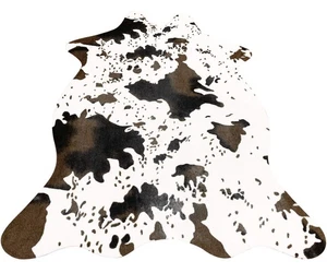 Cow Print Rug Faux Cowhide Area Carpet Animal Print Mat for Living Room Bedro... - Picture 1 of 8
