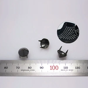 100 piezas Tacos de cono Color Gunmetal Diámetro 3/8" (9 mm) Hágalo usted mismo cosas converse reforma - Imagen 1 de 1