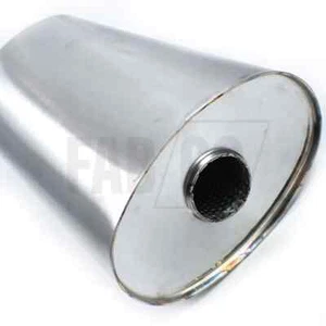 High Performance Sports 304 Stainless Steel 8.5x6.5" Oval Exhaust Silencer - Picture 1 of 1