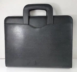 Carpeta planificador portafolio temporizador de día asas retráctiles imitación cuero 3 anillos cremallera - Imagen 1 de 19