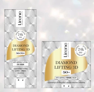 Lirene Diamond Lifting 3D 50+ Crema Reafirmante Antiarrugas 50 ml + Crema para Ojos 15 ml - Imagen 1 de 3