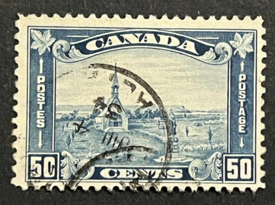 Travelstamps: Canada Stamps Scott #176 1930 King George V Arch/Leaf 50¢ Used - Image 1 of 4