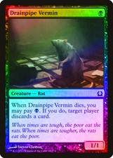 Drainpipe Vermin FOIL Return to Ravnica HEAVILY PLD Black Common CARD ABUGames