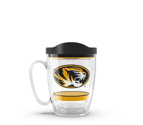 MISSOURI TIGERS, 16oz DOUBLE WALL COFFEE MUG WITH TRAVEL LID FROM TERVIS Cover