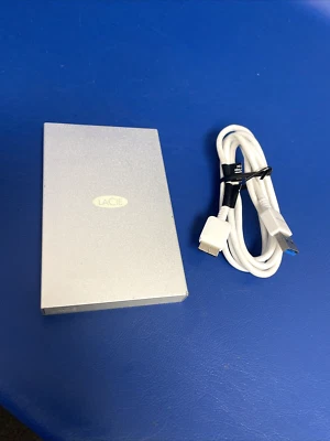 LaCie Mobile Drive Secure 2TB USB-C Portable Hard Drive Space Grey - Image 1 of 4