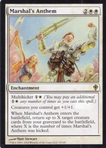 MARSHAL'S ANTHEM 15/145 WORLDWAKE MTG MAGIC NM (yourdeckbuilder) - Picture 1 of 1