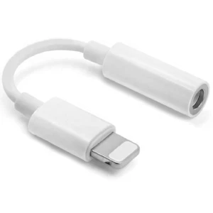 Audio Adapter 3.5 mm Dongle White for iPhone 14 13 12 11 XS XR X 8 7 - Picture 1 of 5