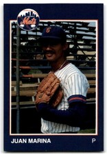 1988 Grand Slam Baseball Card Juan Marina a Columbia Mets #7