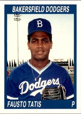 1990 Bakersfield Dodgers Cal League Cards #231 Fausto Tatis Dominican Republic 