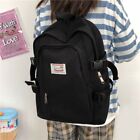 Simple Shoulder Backpack Canvas Oxford School Bag Large Capacity  Bags  Girls