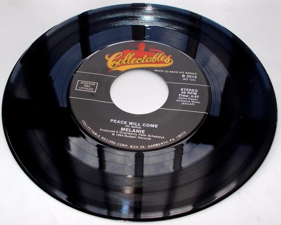 Melanie Peace Will Come b/w What Have They Done 1972 Rock 45rpm Reissue New NM - Image 1 of 1