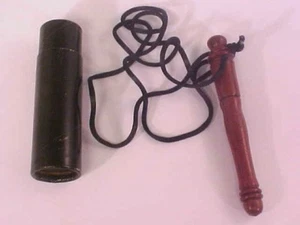 Soporte para herramienta de colocación madera maciza torneada mediana hecha a mano madera cable negro - Imagen 1 de 2