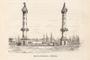IMAGE1892 ENGRAVING 33 BORDEAUX QUAI DES QUINCONCES - Bild 1 von 1